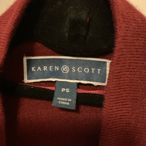 NWOT Burgundy Open Cardigan - Picture 6 of 7